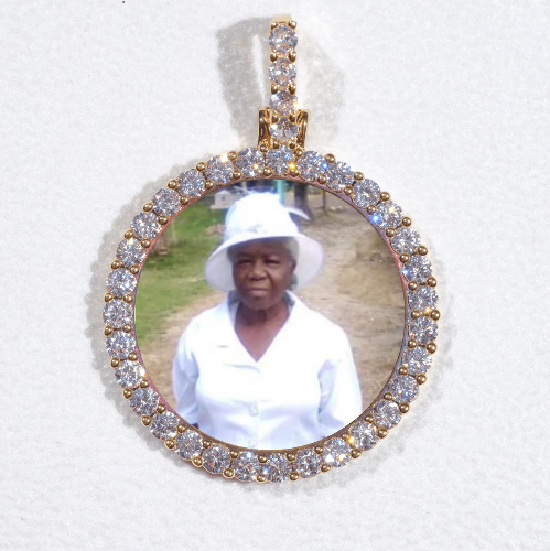 3D CIRCLE CUSTOM PICTURE PENDANT SMALL SIZE