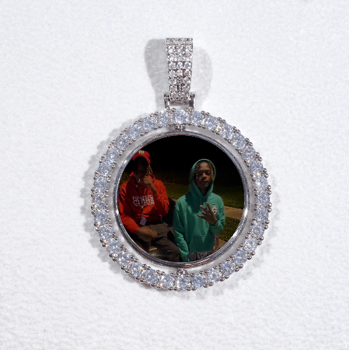 3D Spinning 2-Faced Custom Picture Pendant