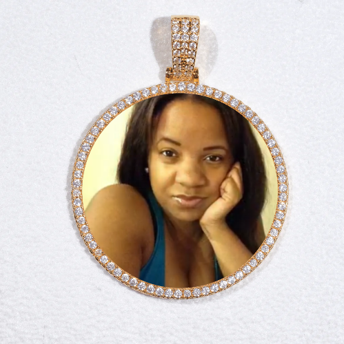 MEDIUM 3D CIRCLE CUSTOM PICTURE PENDANT