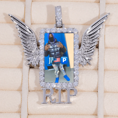 RIP WING 3D CUSTOM PICTURE PENDANT