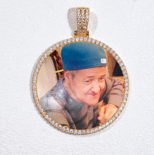 MEDIUM 3D CIRCLE CUSTOM PICTURE PENDANT