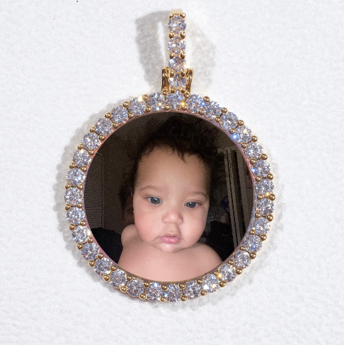 3D CIRCLE CUSTOM PICTURE PENDANT SMALL SIZE