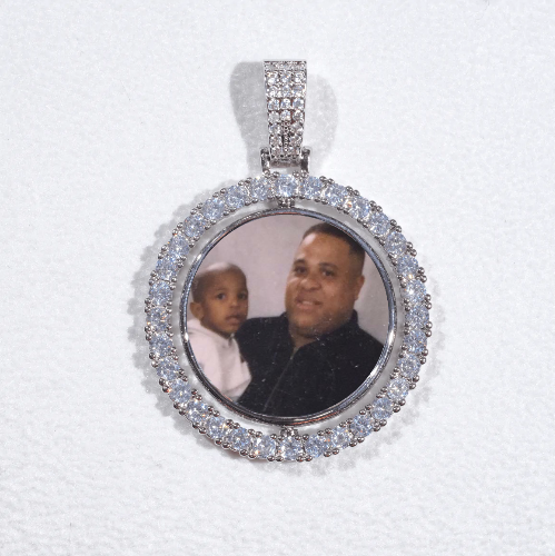 3D Spinning 2-Faced Custom Picture Pendant