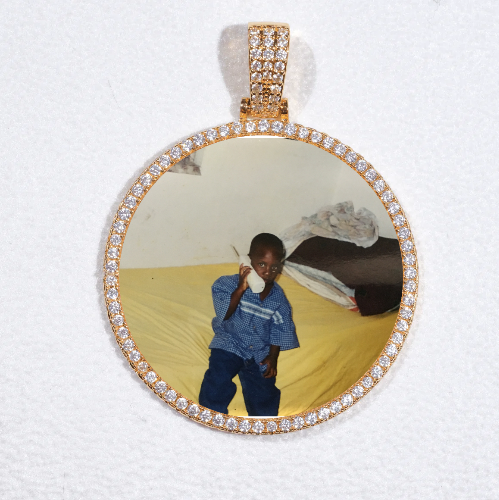 MEDIUM 3D CIRCLE CUSTOM PICTURE PENDANT