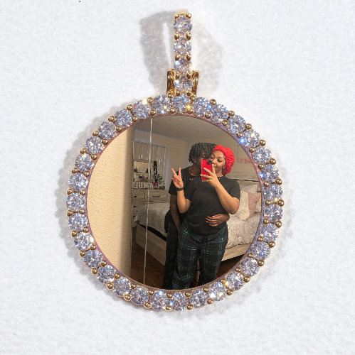 3D CIRCLE CUSTOM PICTURE PENDANT SMALL SIZE