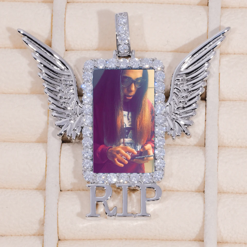 RIP WING 3D CUSTOM PICTURE PENDANT