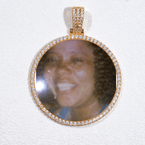 MEDIUM 3D CIRCLE CUSTOM PICTURE PENDANT