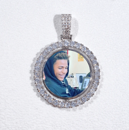 3D Spinning 2-Faced Custom Picture Pendant