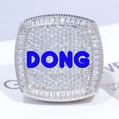 CUSTOM LETTER 3D ICED RING