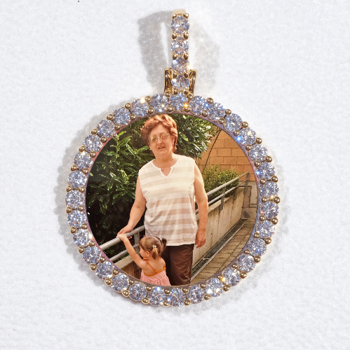 3D CIRCLE CUSTOM PICTURE PENDANT SMALL SIZE