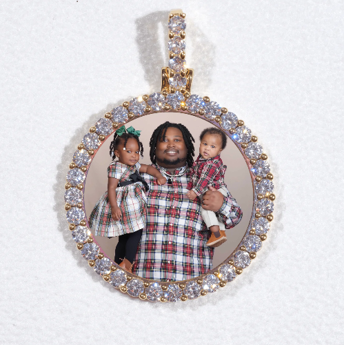 3D CIRCLE CUSTOM PICTURE PENDANT SMALL SIZE