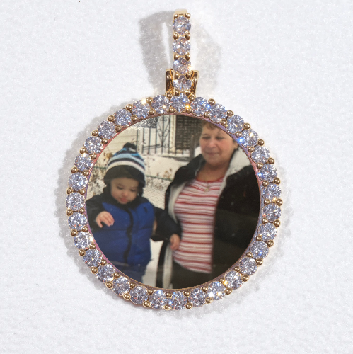 3D CIRCLE CUSTOM PICTURE PENDANT SMALL SIZE