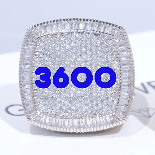CUSTOM LETTER 3D ICED RING