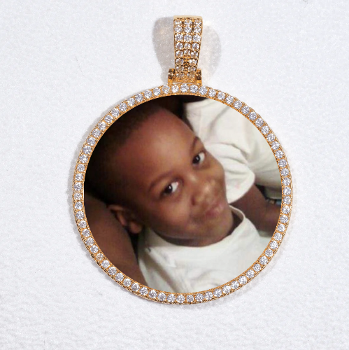 MEDIUM 3D CIRCLE CUSTOM PICTURE PENDANT