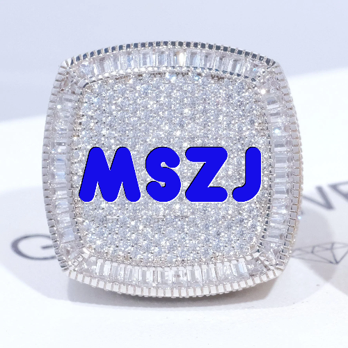 CUSTOM LETTER 3D ICED RING