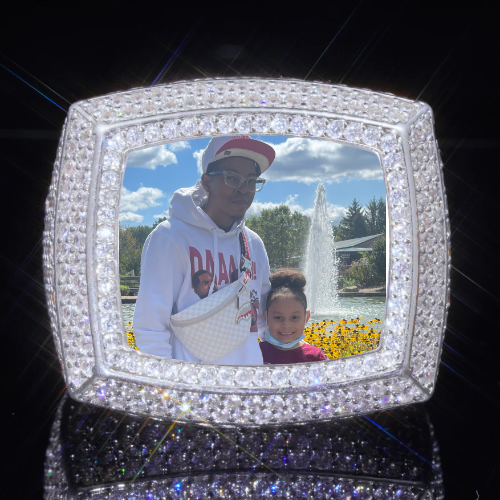 3D CUSTOM PICTURE ICED RING
