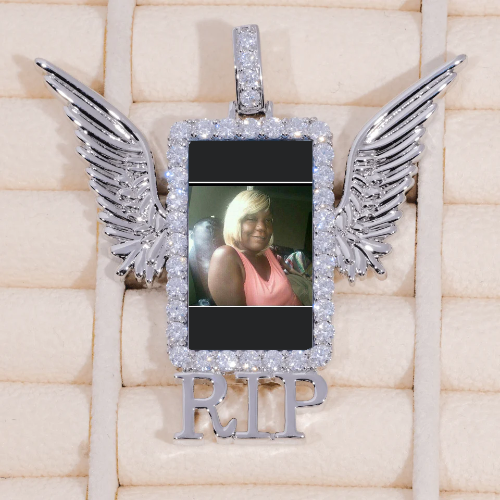 RIP WING 3D CUSTOM PICTURE PENDANT