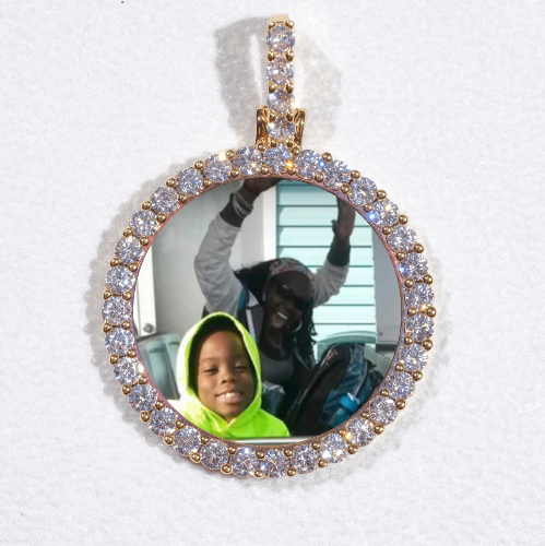 3D CIRCLE CUSTOM PICTURE PENDANT SMALL SIZE