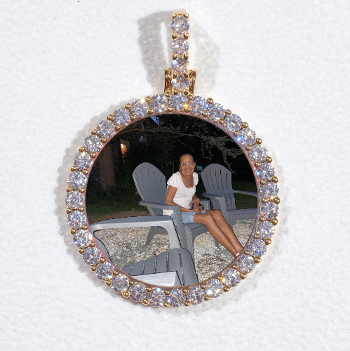 3D CIRCLE CUSTOM PICTURE PENDANT SMALL SIZE