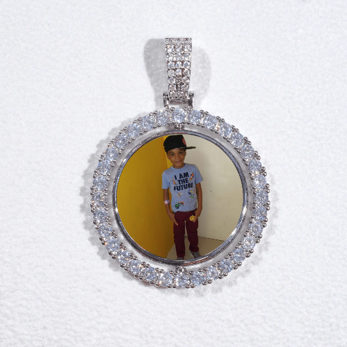 3D Spinning 2-Faced Custom Picture Pendant