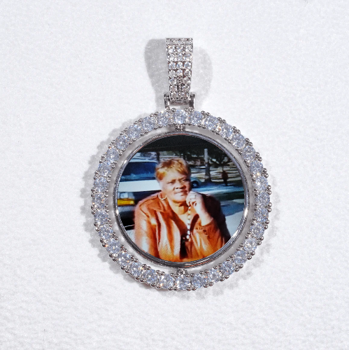 3D Spinning 2-Faced Custom Picture Pendant