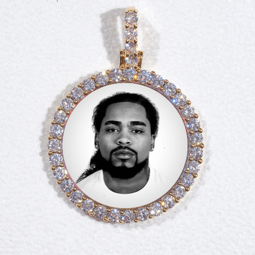 3D CIRCLE CUSTOM PICTURE PENDANT SMALL SIZE