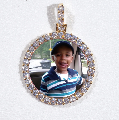 3D CIRCLE CUSTOM PICTURE PENDANT SMALL SIZE