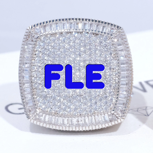 CUSTOM LETTER 3D ICED RING