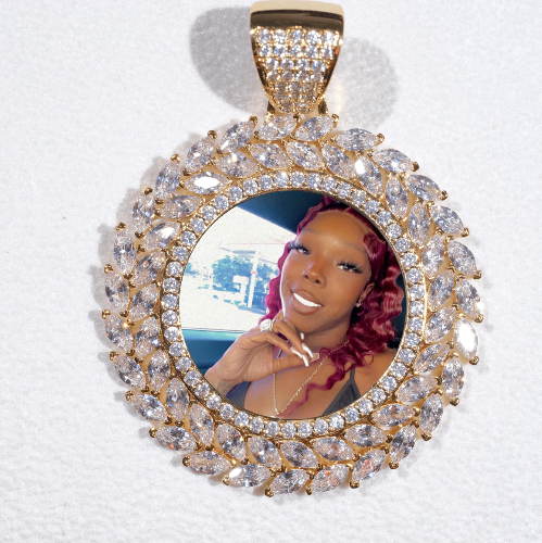 Large 3D Wheat Ear Custom Picture Pendant