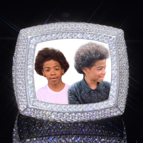 3D CUSTOM PICTURE ICED RING