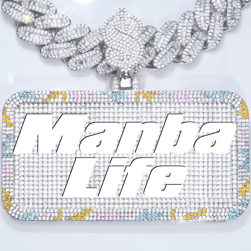 CUSTOM LETTER NECKLACE 3D COLORFUL SQUARE