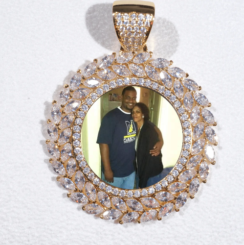Large 3D Wheat Ear Custom Picture Pendant