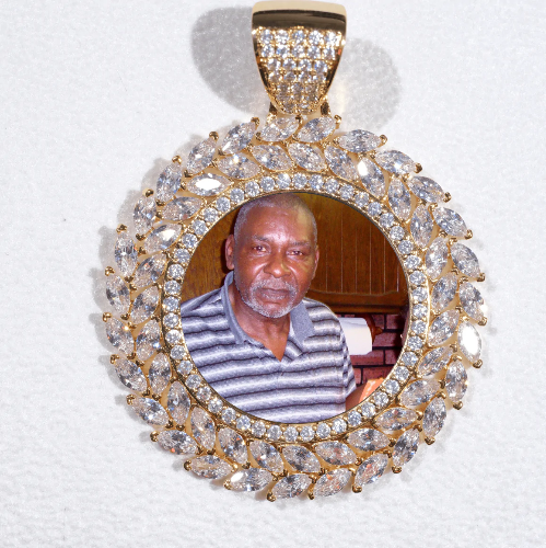 Large 3D Wheat Ear Custom Picture Pendant