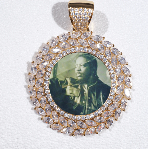 Large 3D Wheat Ear Custom Picture Pendant