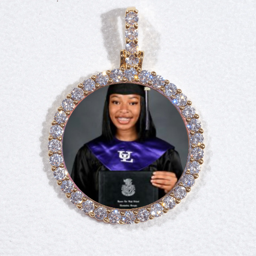 3D CIRCLE CUSTOM PICTURE PENDANT SMALL SIZE