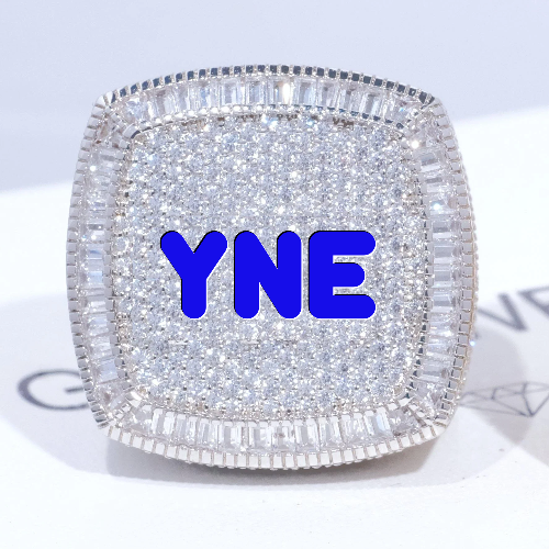 CUSTOM LETTER 3D ICED RING