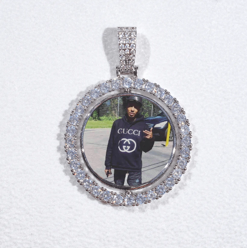 3D Spinning 2-Faced Custom Picture Pendant