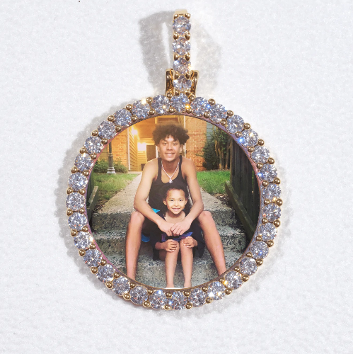 3D CIRCLE CUSTOM PICTURE PENDANT SMALL SIZE