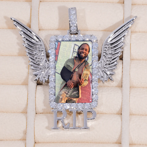 RIP WING 3D CUSTOM PICTURE PENDANT