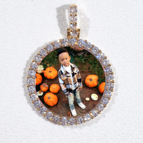 3D CIRCLE CUSTOM PICTURE PENDANT SMALL SIZE