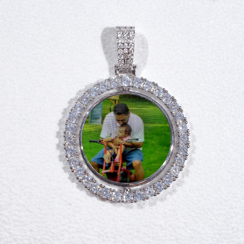 3D Spinning 2-Faced Custom Picture Pendant