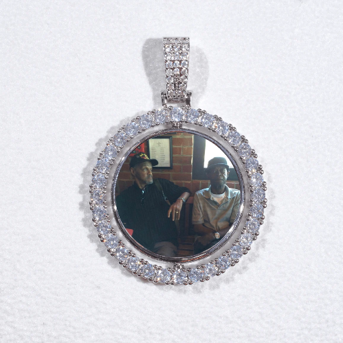 3D Spinning 2-Faced Custom Picture Pendant