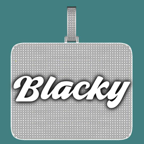 CUSTOM LETTER NECKLACE 3D BIG SQUARE