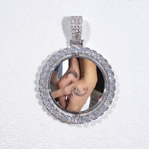 3D Spinning 2-Faced Custom Picture Pendant