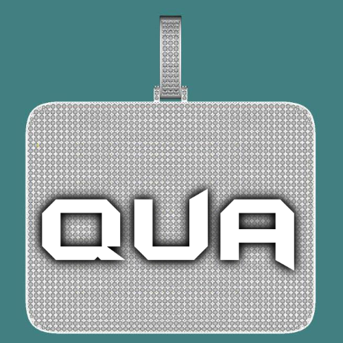 CUSTOM LETTER NECKLACE 3D BIG SQUARE