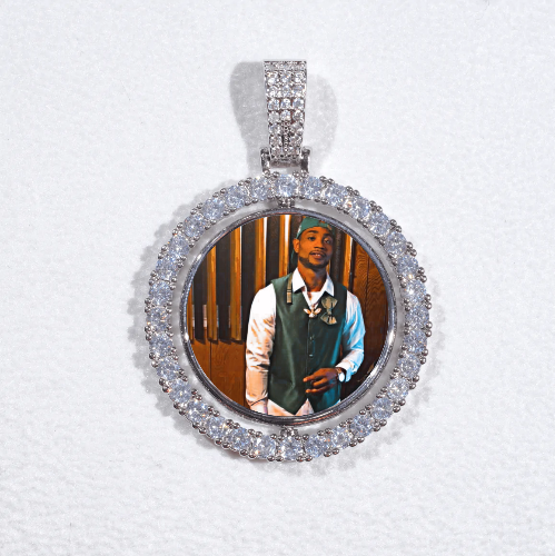 3D Spinning 2-Faced Custom Picture Pendant