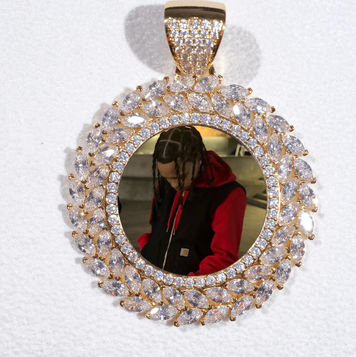 Large 3D Wheat Ear Custom Picture Pendant