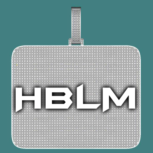 CUSTOM LETTER NECKLACE 3D BIG SQUARE
