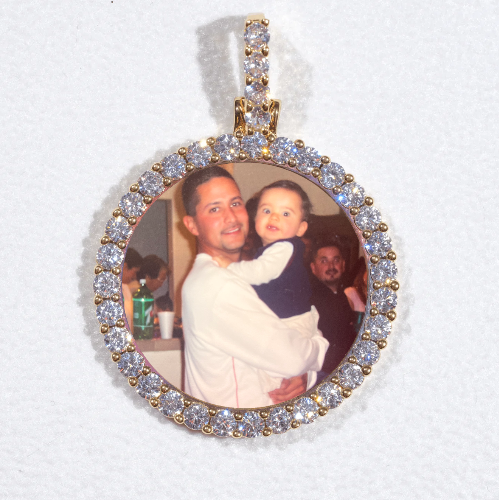 3D CIRCLE CUSTOM PICTURE PENDANT SMALL SIZE
