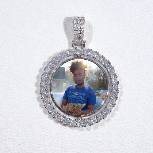 3D Spinning 2-Faced Custom Picture Pendant